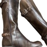 Audrey Brooke Audrey Brooke Women's Brown Leather Knee High Riding "Tony" Boots Size 7 Photo 12