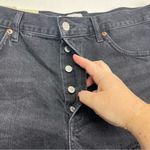 AGOLDE  Parker Short Black‎ Denim Jean Cut Off Womens Size 32 Exposed Pockets NEW Photo 7