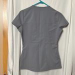 Jaanuu  Gray Gold Zip Scrub Top Size XS Photo 6