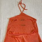 Cider Orange Halter Dress Photo 3