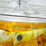 Old Navy Size 8 Straight Jeans Handmade Yellow Tie Dye O.G. High Rise 1160 Photo 2