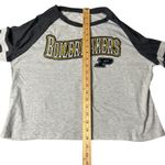 Colosseum Purdue Boilermakers Top Womens L Gray Raglan Crop Shirt NEW Photo 5