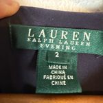 Lauren Ralph Lauren Purple Bead Embellished Long Sleeve Evening Gown 2 Photo 7