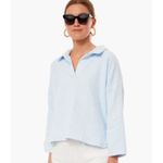 Tuckernuck  Pomander Place Terry Cotton Collared Light Blue Pullover NWT Size XS Photo 1