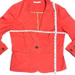 CAbi  Style 878 Little Red Jacket Woman Size 4 Button Front Blazer Career Work Photo 3