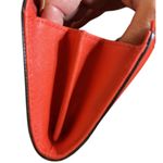 Michael Kors  Long Red Saffiano Leather Three Quarter Zip Wallet w/Gold Hardware Photo 6