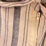 Mason & Belle Jacqueline Paperbag Linen Blend Belted Wide Leg Pants Blue white 8 Photo 4