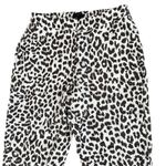 J.Crew Brown Linen Blend 6 Tall Leopard Animal Print High Rise Ankle Pants Photo 1