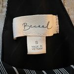 Be cool  Black and White Striped Top Photo 1