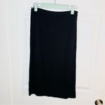 Cyrus Knit Faux Wrap Pencil Skirt Mini Black S Photo 4
