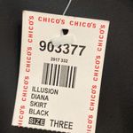 Chico's  Design Maxi Skirt size 3 length 36” waist elastic 32” color black  BNWT Photo 7