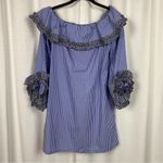 Alexis Miquela Blue Gingham Plaid Mini Dress Sz.XS Photo 4