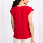 Montgomery Post Cheryl Airette Blouse Red Medium NWT STITCH FIX Photo 1