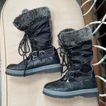 Khombu  Faux Fur Trim Snow Boots Black Size‎ 9 Photo 0