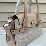 Michael Kors Buff Multi Carmen Satchel Medium Purse Photo 1