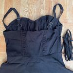 NWT women’s sexy low top mini dress with adjustable straps in back size S Photo 2