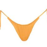 Monica Hansen Beachwear Miami Vice String Bikini Bottom Yellow Size Small NEW Photo 0