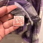 NWT Womens Mossimo Supply Co Purple Plaid Flannel‎ Western Shirt Size L Size L Photo 8