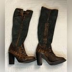 UGG  Women's Aldabella Boots Shoes Italy Ink Charcoal Croc Shearling Photo 1