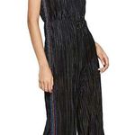 Wild Fable Bodre crinkled cropped jumpsuit with shimmer rainbow stripes size L Photo 0