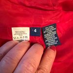 Liz Sport  Red Brown Equestrian Plaid Lined Wool Blend Riding Jacket Blazer 4 S Photo 9