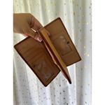 Fossil Mix Media Stud Embellished Leather Suede Patchwork Dual Bi-Fold Wallet Photo 7