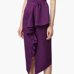 Elliatt NEW Reception Cascade Ruffle Strapless Dress in Purple, Size L $170 Photo 3