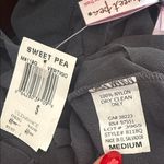 NWT Sweet Pea By Staci Frati Gray Sequin Short Sleeve Top Mesh Medium Photo 7