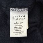 Denim & Flower Navy Blue Bear Graphic Pullover Sweatshirt Photo 3