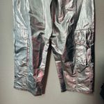 Free People NEW  Fp Movement Mesmerize Me Pant Silver Metallic SM Spacecore Punk Photo 9
