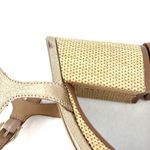 Naturalizer Women's Pandora Braided Ankle Strap Platform Heels Soft Gold Size 8 Photo 3