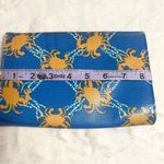 NEW Halsea Blue & Orange Crab Clutch Nautical Colorful Summer Wallet Purse Photo 9