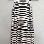 Banana Republic black and white stripe dress size 0 Photo 0