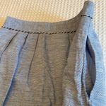 Anthropologie  ODILLE Size 4 Blue Embroidered Pleated Knee Length Skirt Photo 12