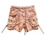 Free People  Moon Bay Parachute Shorts XS NWOT Cargo Utility Low Rise Harem Pink Photo 1