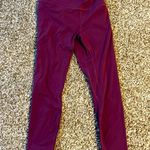 HeyNuts Small maroon High waisted soft cropped leggings Red Photo 1