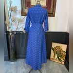 Sartoria Saracena Mamma Mia 100% Linen Eyelet Button Up Shirt Dress Photo 7