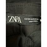 ZARA  Women's Black High Waisted Wide Leg Zipper Pockets Mini Shorts Size XS Photo 3