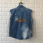 Motorcycle Rally USA Laughlin NV‎ 2006 denim top Blue Photo 4