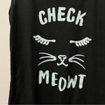 PJ Couture Black Cat Check Meowt Tank Top Sleepwear Size L Size L Photo 2