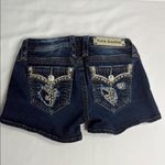 Rock Revival Blue Jean Shorts with Cuffed Hems Photo 1