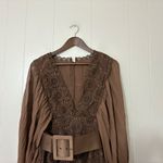 ASOS  Design Kalia Lace Mini Dress Brown Size 6 NWOT– Boho Romantic Party Style Photo 7