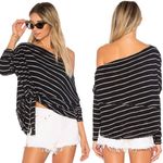 We The Free Striped Off-Shoulder Crop Top Side Tie Size XS Photo 1