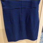 Old Navy Size XL Blue & Black Striped Sleeveless Zip Up Dress Photo 5