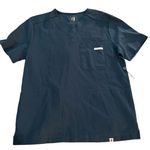 Perilla Dark Blue Scrub Top Hospital Medical Nurse Doctor Size Large NWT #5087 Photo 0