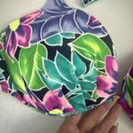 Victoria's Secret NWT Vintage Venus Flower Leaves Tropical USA Padded Bikini Top 80’s 90’s Sz DD Photo 3