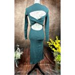 Skin Worldwide Mariana Cut Out Dress Moss Green Size S Photo 11