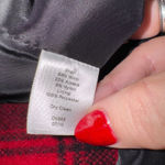 Talbots Petite Red Black Plaid Double Breasted Wool Alpaca Blend Coat 10P Photo 3