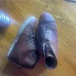 Stuart Weitzman  Brown Leather Combat Ankle Chelsea Boot Size 7M Photo 1