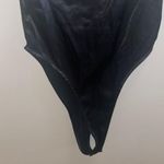 Salty   high cut leg satin bodysuit Photo 2